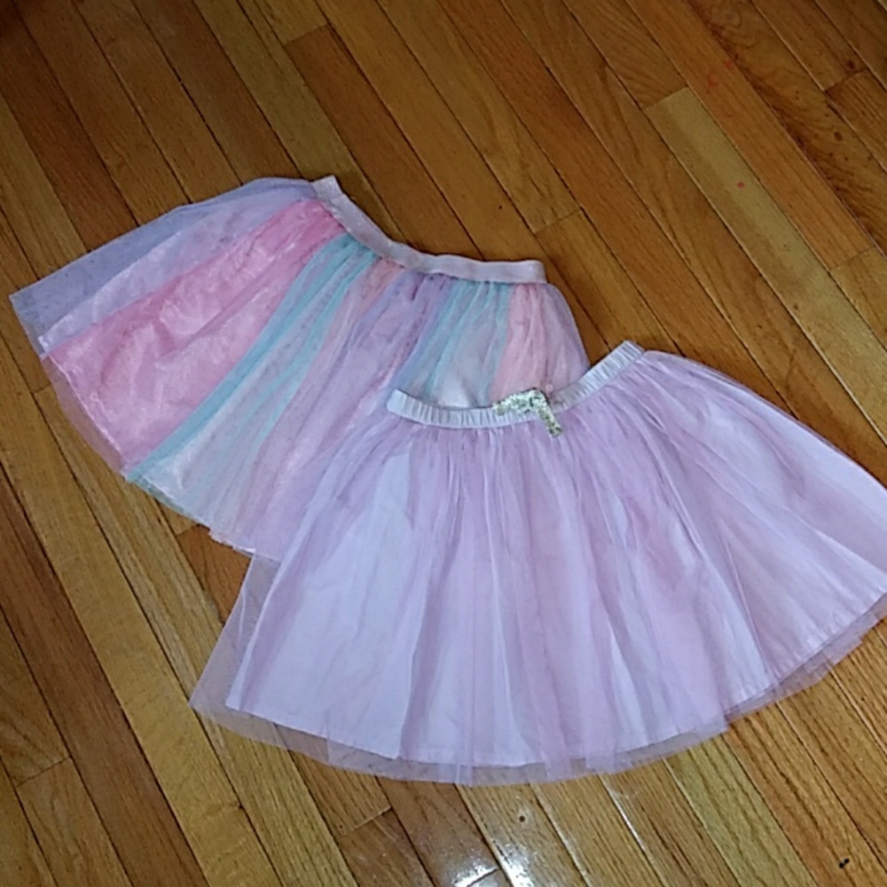 Girls multicolor and lavender tulle skirt